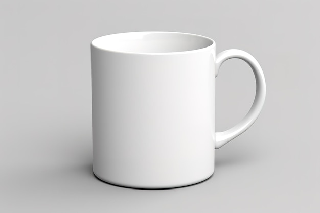 Maqueta de taza de café vector aislado blanco