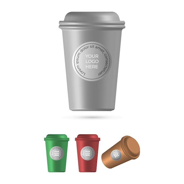 Maqueta de taza de café