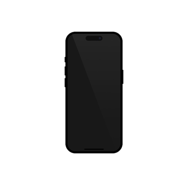 Maqueta de teléfono inteligente de vista frontal realista Cuadro de iPhone móvil