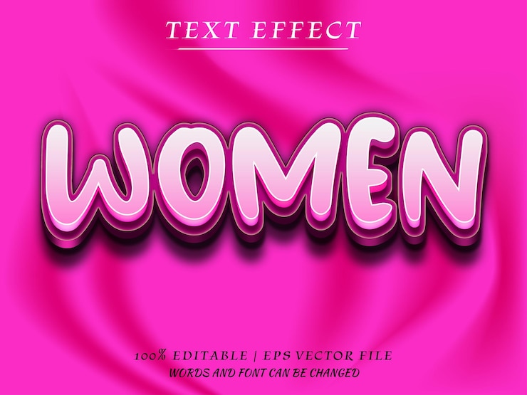 Vector maqueta de texto de efecto de texto editable en 3d