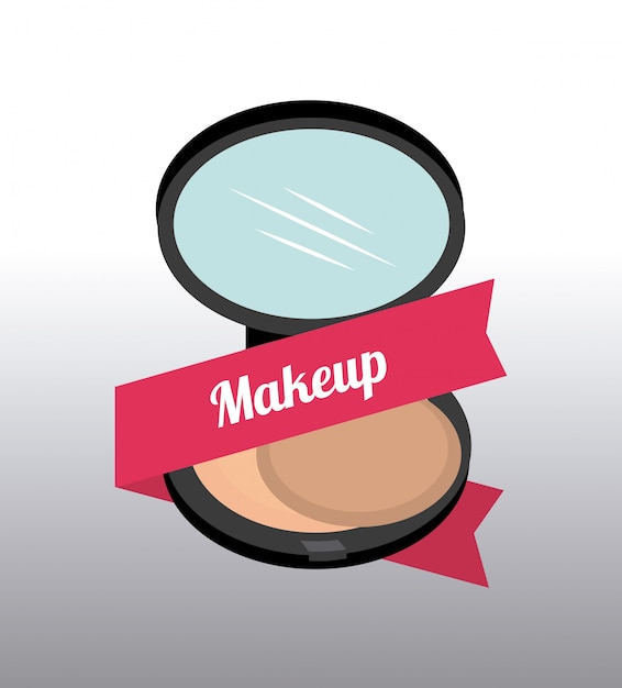 Vector maquillaje de diseño.