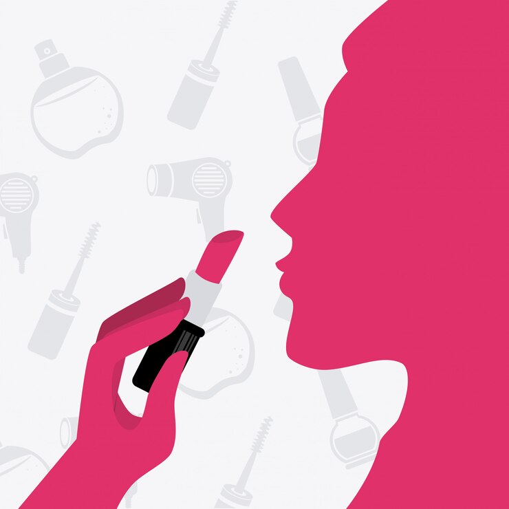 Vector maquillaje de diseño.