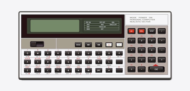 Vector máquina calculadora vectorial realista