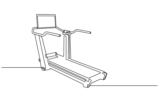 Máquina de correr de ejercicio continua de una línea