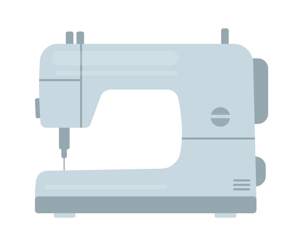 Máquina de coser Herramienta de sastrería Costura Ilustración vectorial