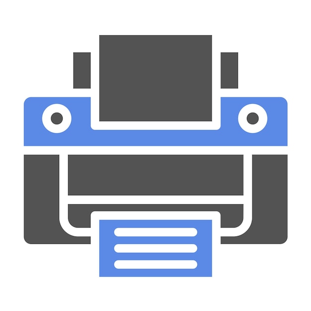 Máquina de escribir de diseño vectorial con estilo de icono de pantalla
