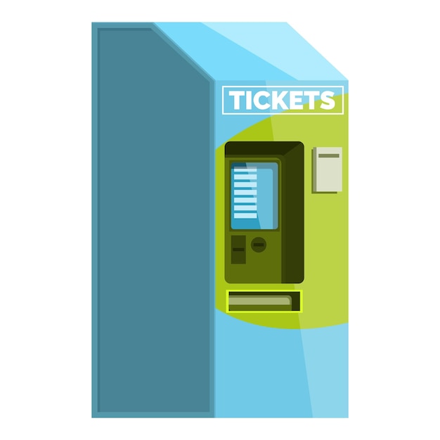 Máquina expendedora de billetes que expide billetes para viajes