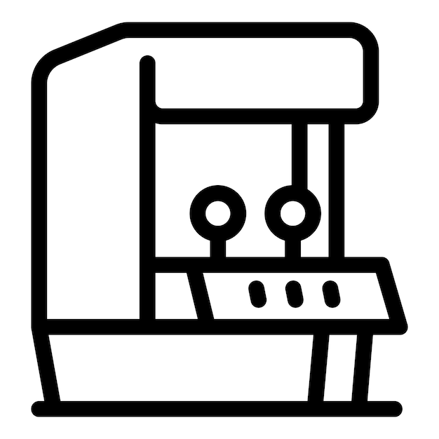 Máquina de juegos de arcade con dos joysticks y botones para jugar