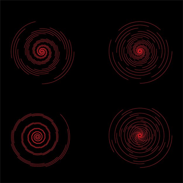 máquina del tiempo del portal de neón rojo abstracto