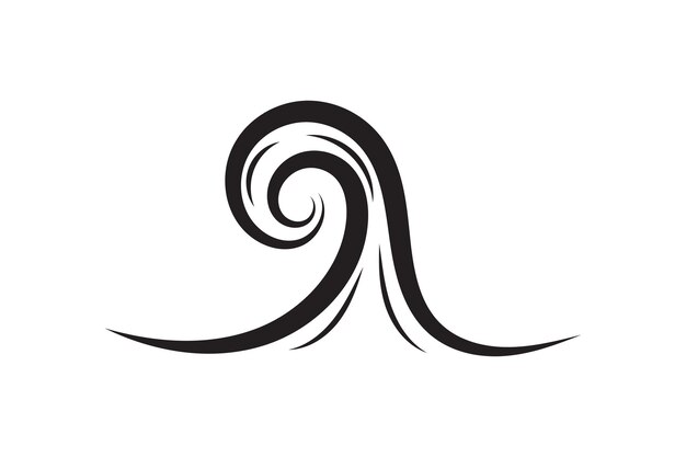Mar icono ola ilustración vector diseño Ocean logo elemento gráfico Aqua símbolo