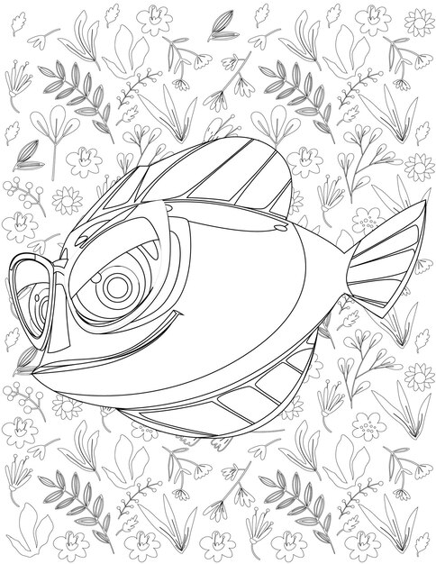 Mar Océano Página para colorear, Mar Océano Vector, Mar Océano Blanco y Negro, Mar Océano para colorear para niños