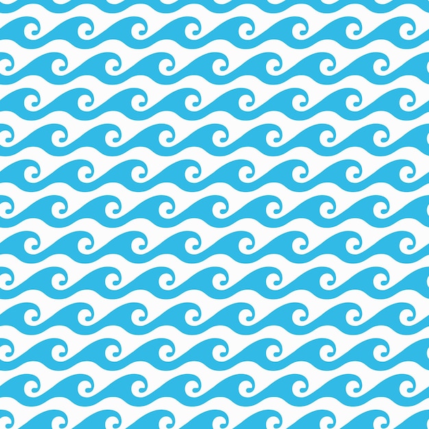 Mar océano surf agua azul onda de patrones sin fisuras