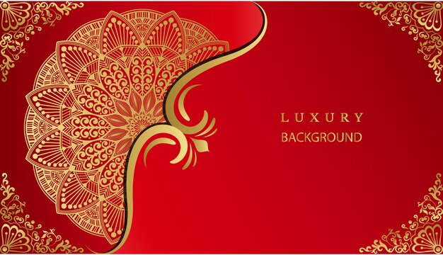 Maravillosa tarjeta de felicitación e invitación de estilo arabesco. Fondo de diseño de mandala ornamental real.