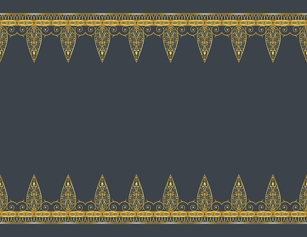 Maravillosos bordes de hojas ornamentales doradas diseño vectorial en el color de la paloma