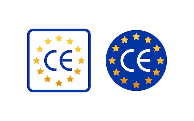 Marca ce certificación conformite europeenne ilustración de stock vectorial
