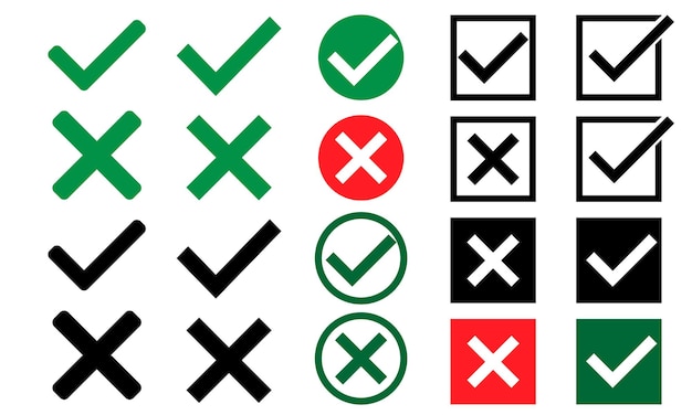 Marca el conjunto de pegatinas Marca los iconos vectoriales Marca el icono del círculo