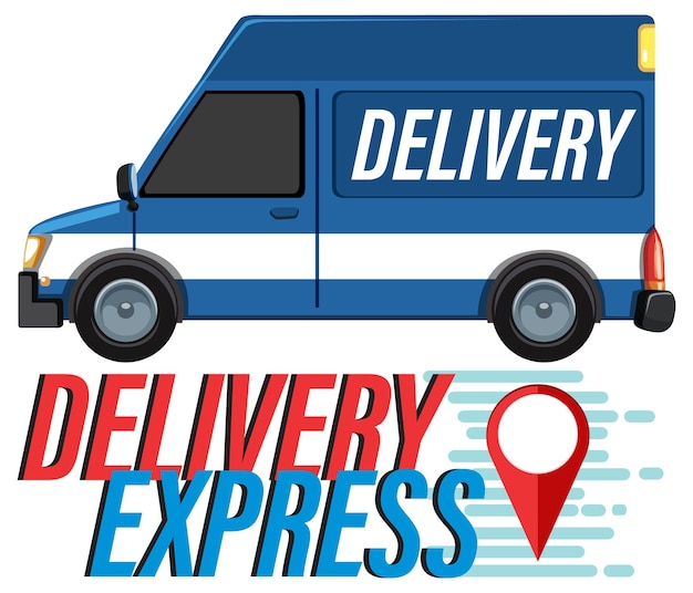 Marca denominativa delivery express con furgoneta