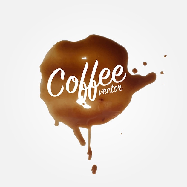 Vector marca de diseño de concepto de gota de café