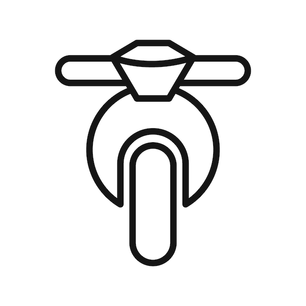 marca de icono de motocicleta en estilo llenado