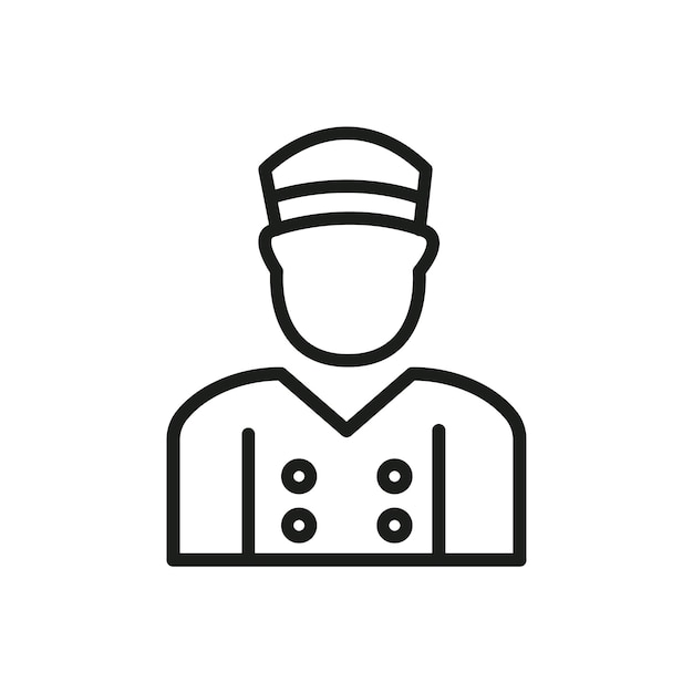 Marca de icono de Porter en el estilo Contorno