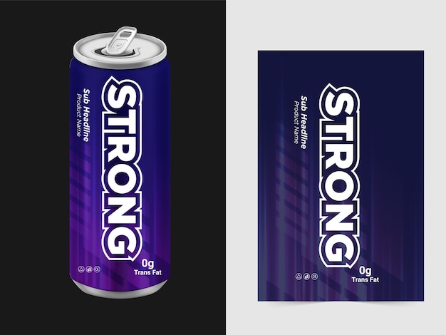 Marca de latas de refresco y diseño de laboratorio