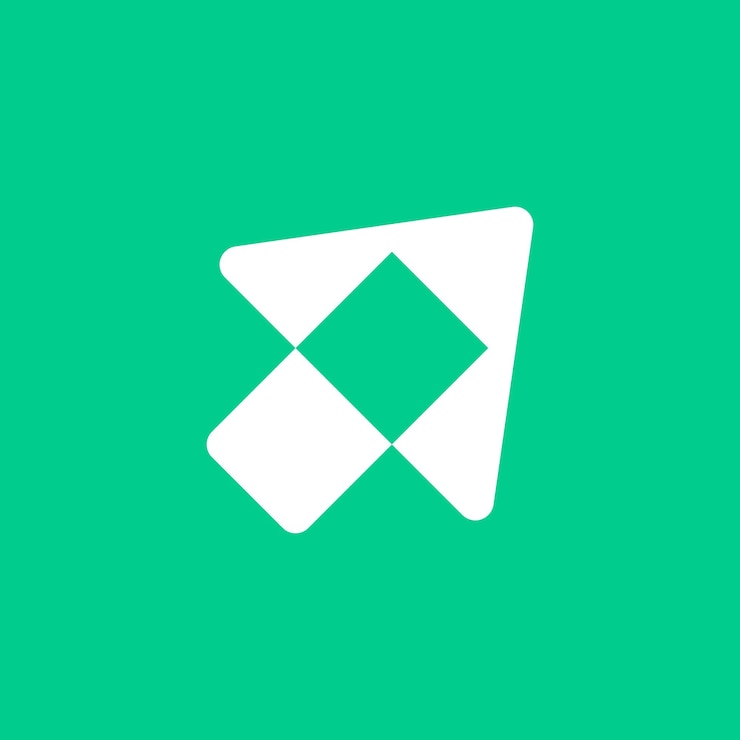 Vector marca de logotipo del cursor de la flecha del árbol