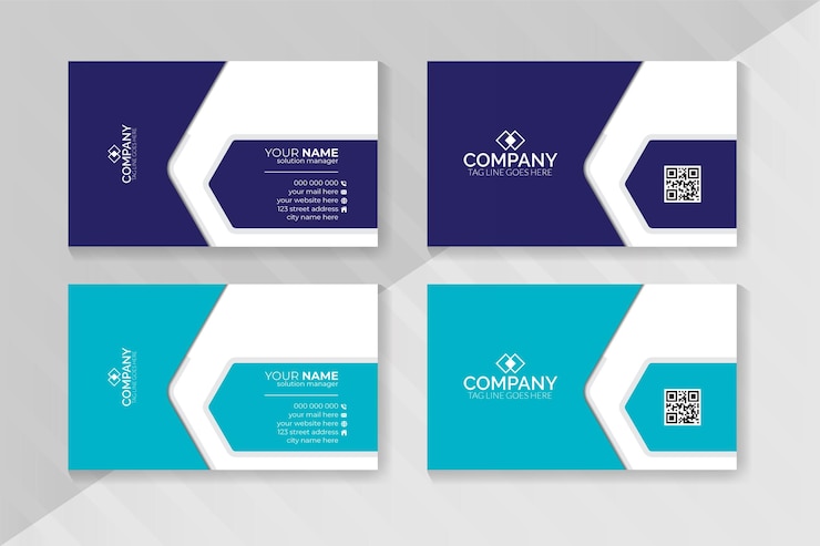 Marca profesional moderna con diseños elegantes de tarjetas de visita corporativas