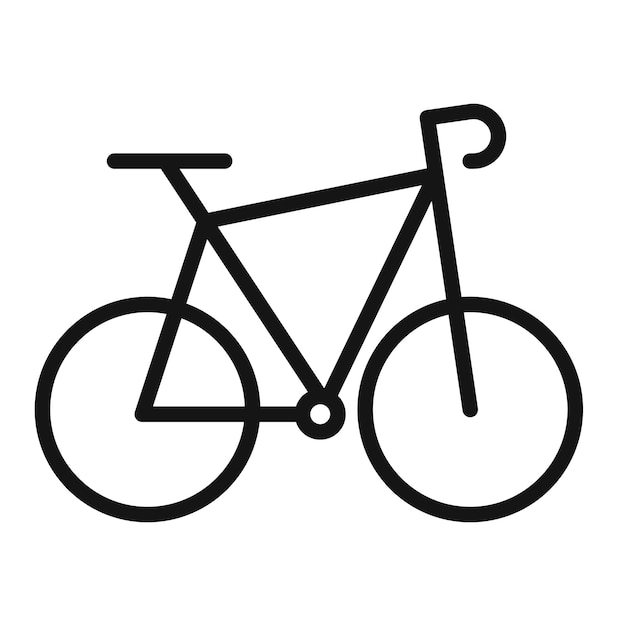Marca del símbolo de la carretera de la bicicleta en estilo llenado