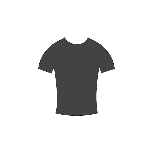 Marca de símbolo del icono de la camiseta en estilo llenado