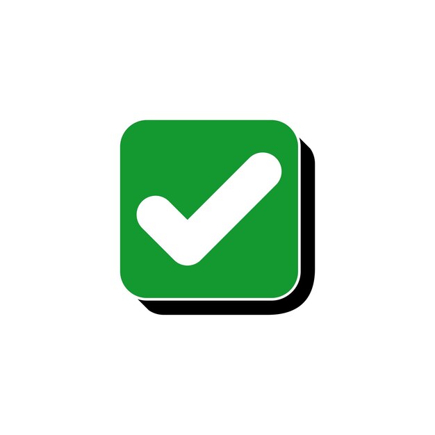 Marca de verificación Lista de verificación Tick Vector Plantilla Ilustración Diseño Vector EPS 10