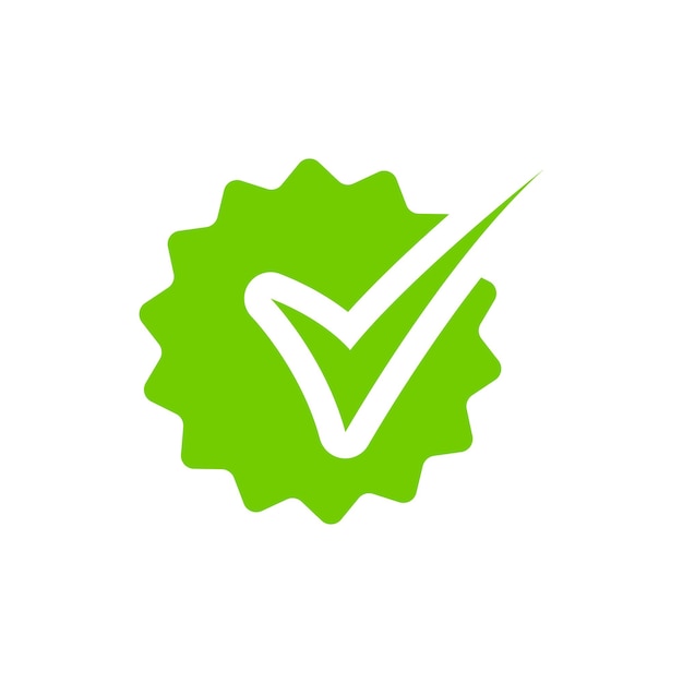 Vector marca de verificación tick