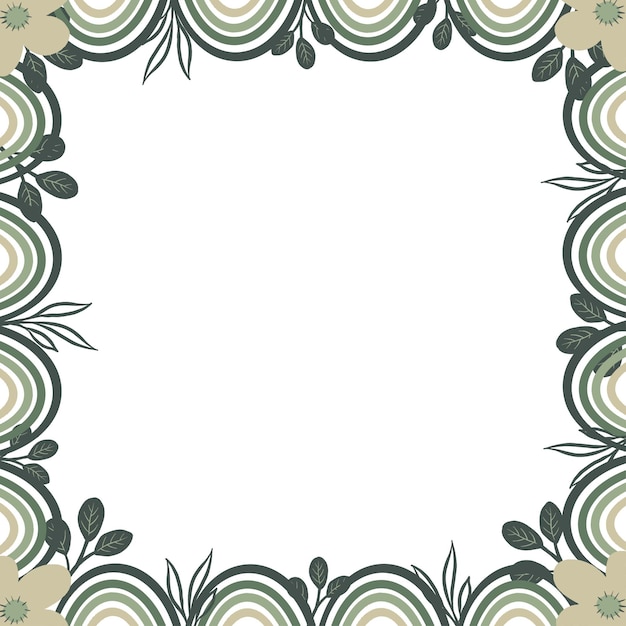marco abstracto de color verde pastel