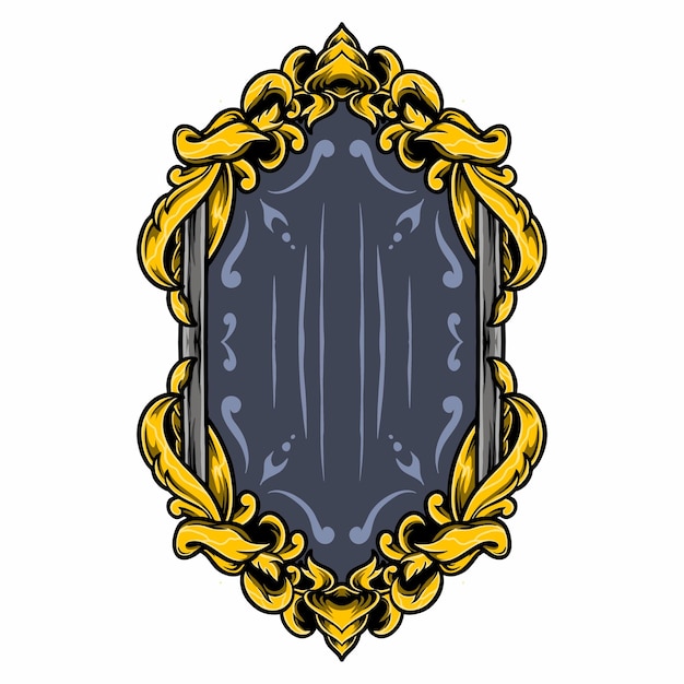 Marco de adorno clásico vectorial