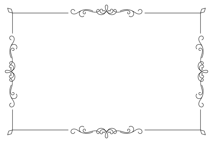 Vector marco de adorno premium patrón festivo elemento de diseño gráfico floral