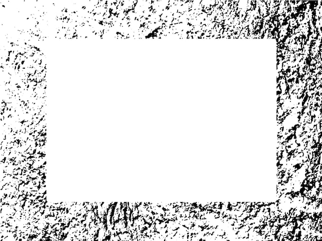 Marco y borde grunge blanco y negro grunge textura de superposición de angustia polvo y pared sucia áspera