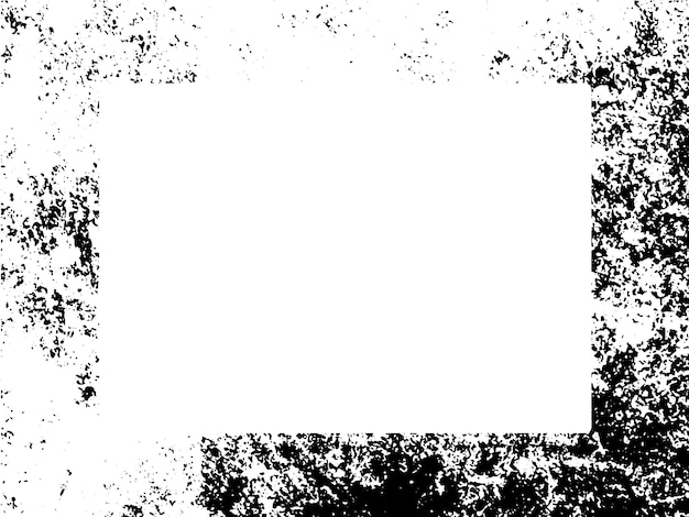 Marco y borde grunge blanco y negro grunge textura de superposición de angustia polvo y pared sucia áspera
