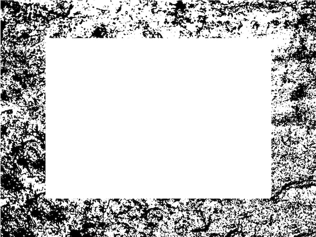 Marco y borde grunge blanco y negro grunge textura de superposición de angustia polvo y pared sucia áspera
