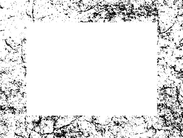 Marco y borde grunge blanco y negro grunge textura de superposición de angustia polvo y pared sucia áspera