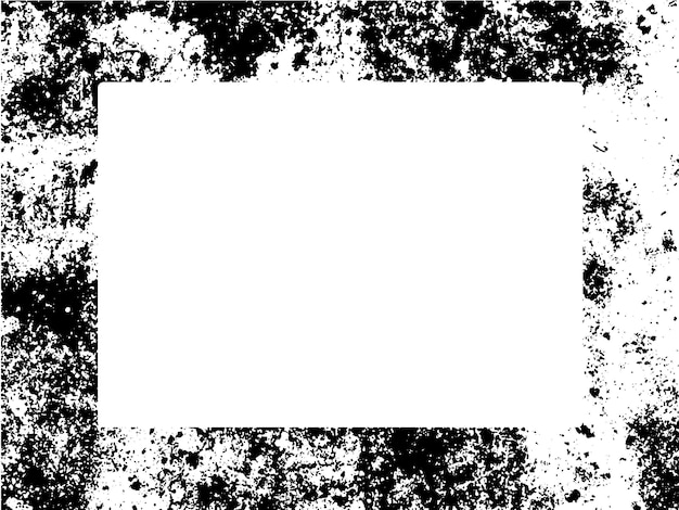 Marco y borde grunge blanco y negro grunge textura de superposición de angustia polvo y pared sucia áspera