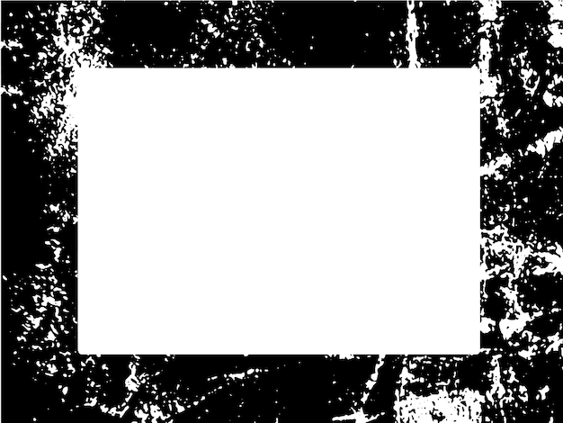 Marco y borde grunge blanco y negro grunge textura de superposición de angustia polvo y pared sucia áspera