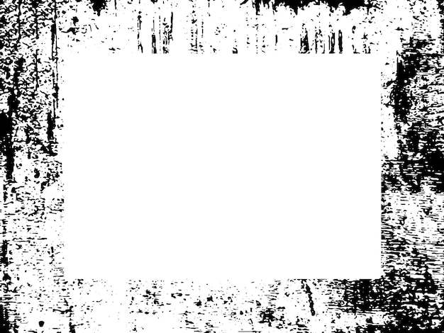 Marco y borde grunge blanco y negro grunge textura de superposición de angustia polvo y pared sucia áspera