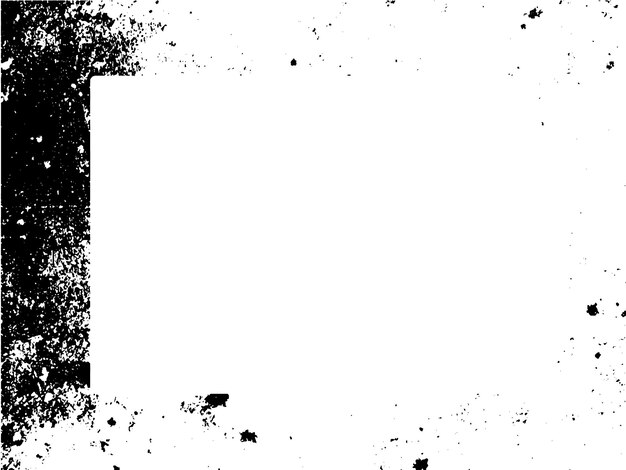 Marco y borde grunge blanco y negro grunge textura de superposición de angustia polvo y pared sucia áspera