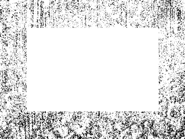 Marco y borde grunge blanco y negro grunge textura de superposición de angustia polvo y pared sucia áspera