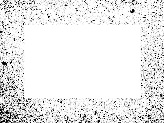 Marco y borde grunge blanco y negro grunge textura de superposición de angustia polvo y pared sucia áspera