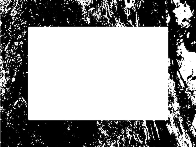 Marco y borde grunge blanco y negro grunge textura de superposición de angustia polvo y pared sucia áspera