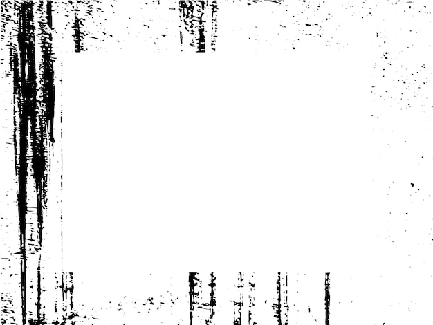 Marco y borde grunge blanco y negro grunge textura de superposición de angustia polvo y pared sucia áspera