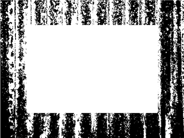 Marco y borde grunge grunge negro y blanco textura de superposición de angustia