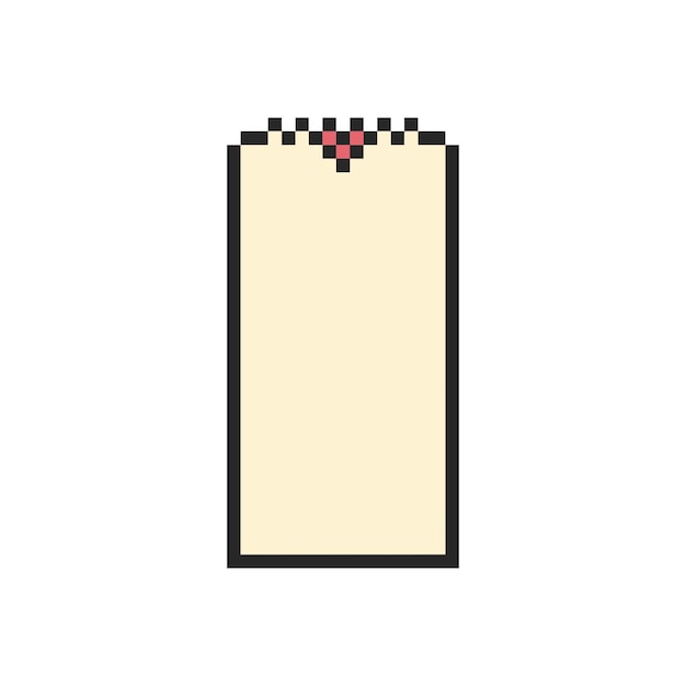 marco de borde rectángulo pixel art