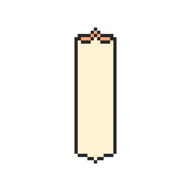 marco de borde rectángulo pixel art