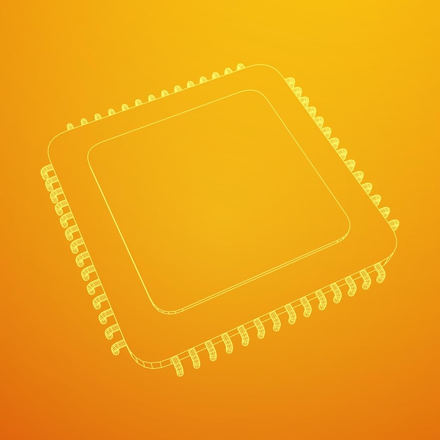 El marco de cable vectorial de la CPU
